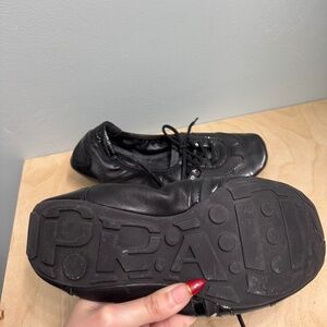 Prada Lace Up Ballet Flats - Size 36
